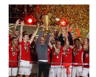 Pep Guardiola celebrating with Bayern Munich